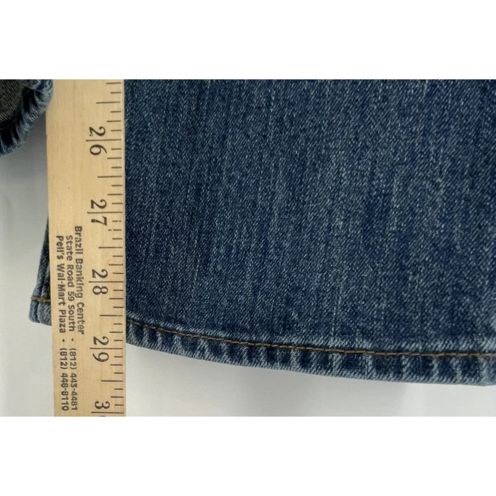 Brooks Brothers Jeans Mens 36 (FITS 33x29) Straight Faded Whiskered Denim Preppy